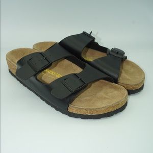 Leather Birkenstock Arizona Black Sz 39